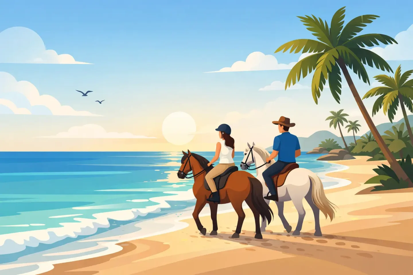 Horseback Riding On The Beach Punta Cana Featured