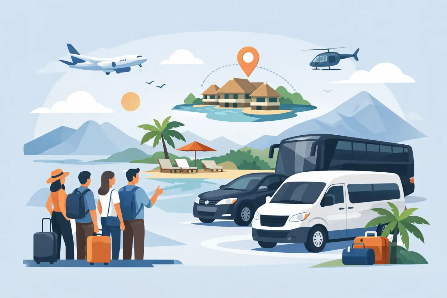 How To Arrange Resort Transportation For Groups Featured