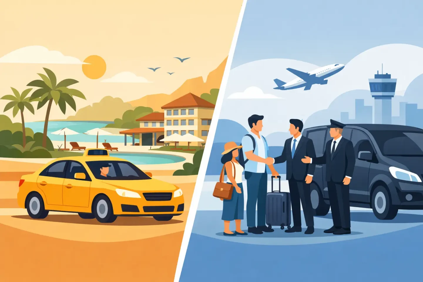 Resort Taxi Versus Prebooked Transfer Featured