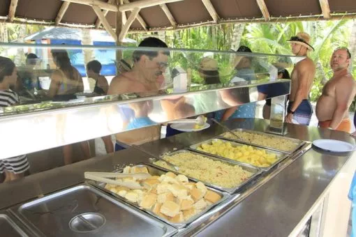 buffet lunch Saona Island